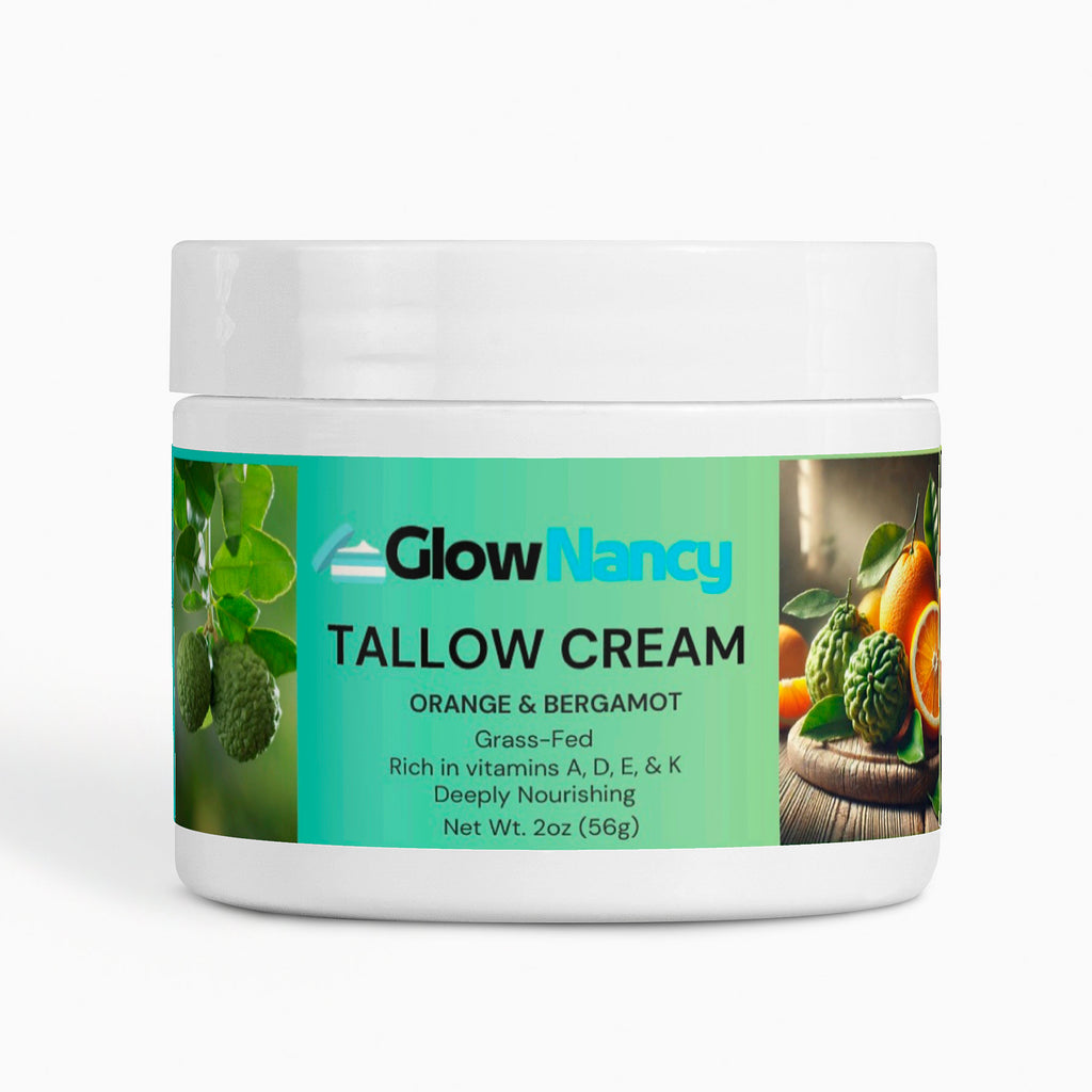 Zesty Radiance Boost: GlowNancy Tallow Cream Infused with Orange & Bergamot