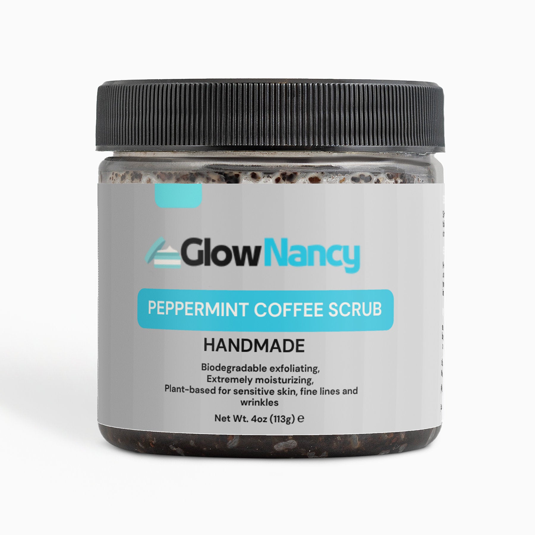 GlowNancy Peppermint Coffee Scrub,Revitalize & Renew and Smooth Your Skin.