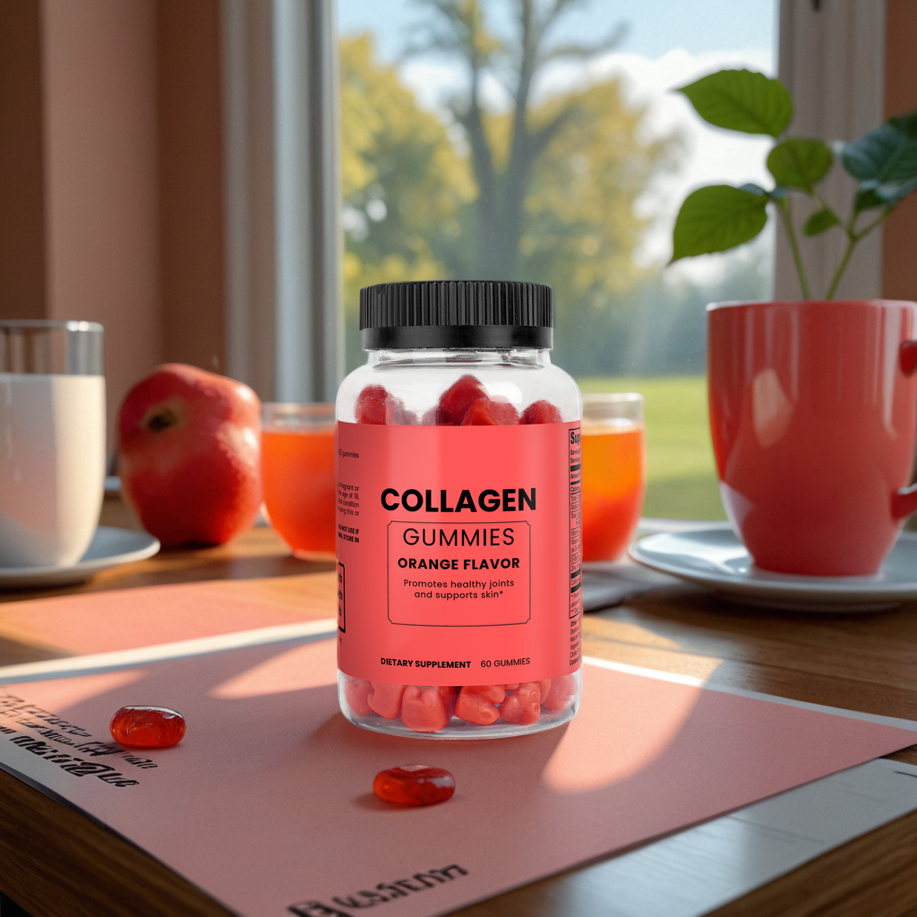 GlowNancy Collagen Gummies ,Orange Flavors,Skin revitalizing gummies.