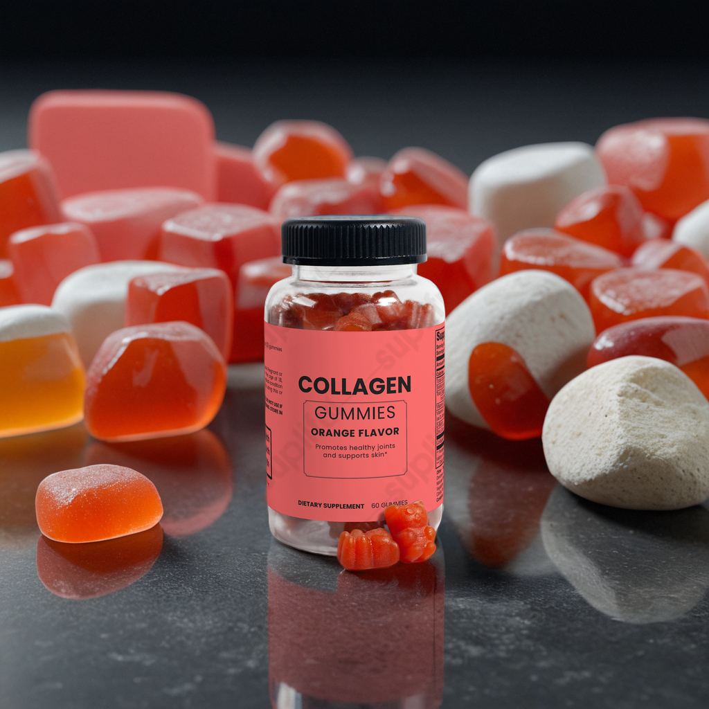 GlowNancy Collagen Gummies ,Orange Flavors,Skin revitalizing gummies.