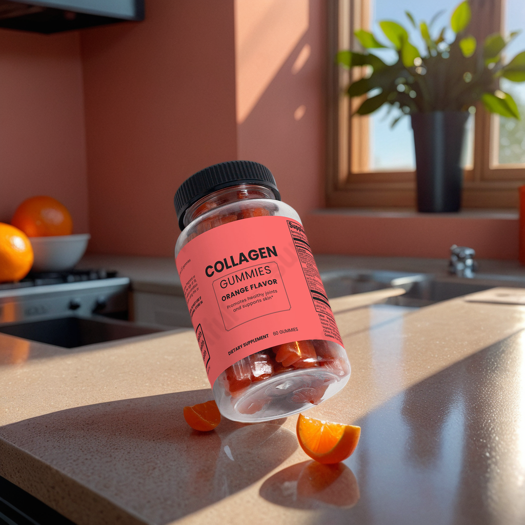 GlowNancy Collagen Gummies ,Orange Flavors,Skin revitalizing gummies.