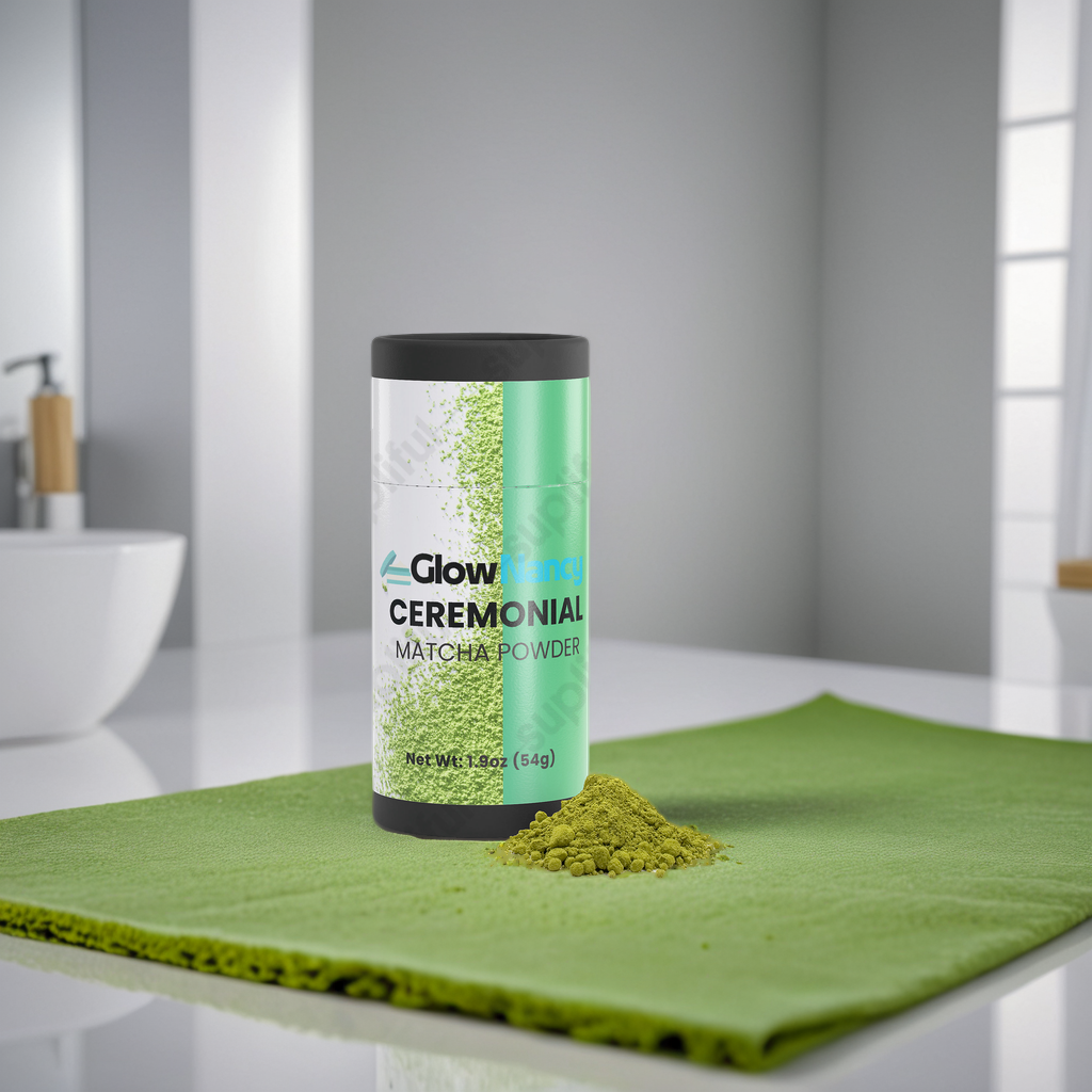 GlowNancy Ceremonial Matcha Powder,Your Daily Ritual for Calm Energy & Glowing Skin.