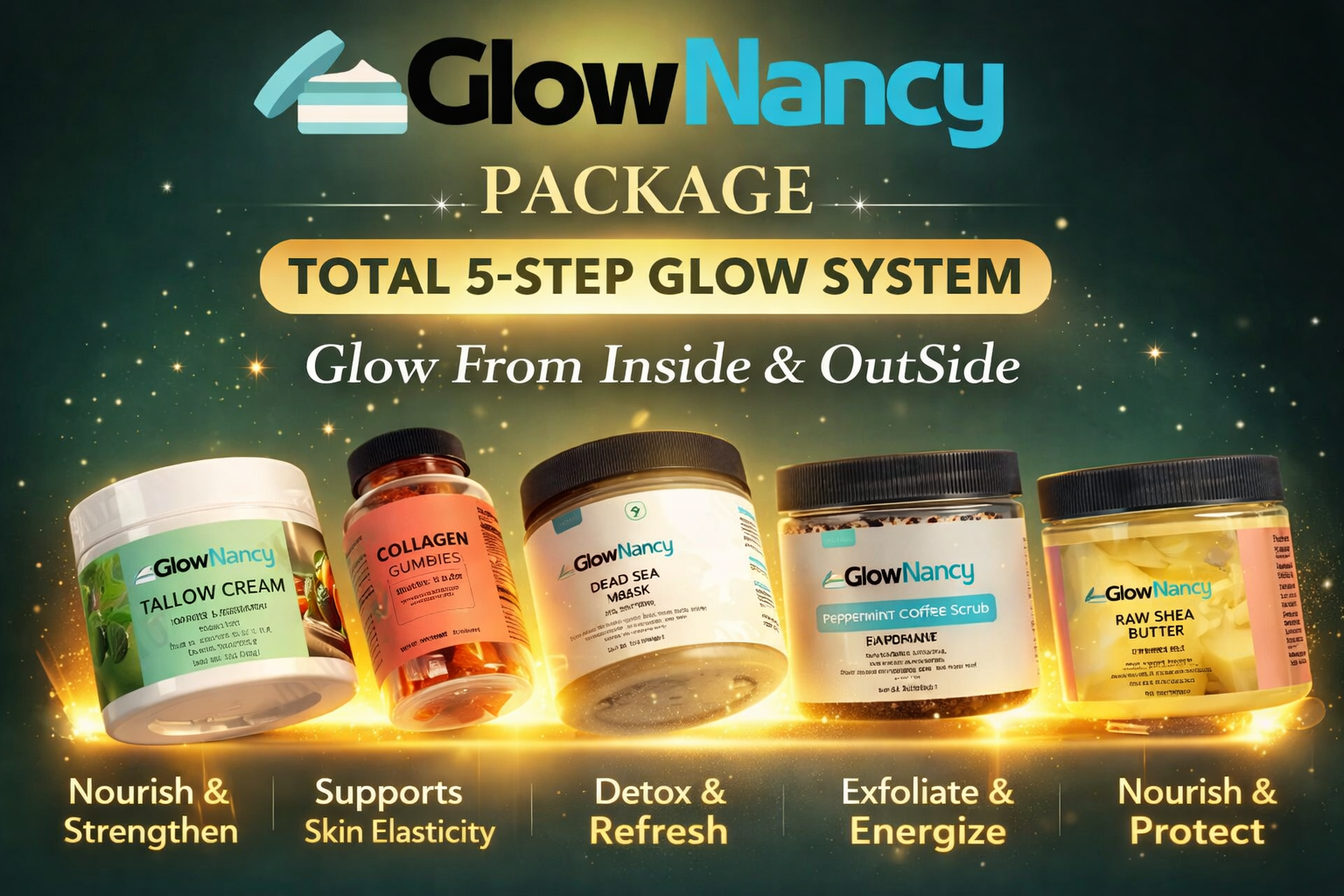 GlowNancy Ultimate Glow System – Heal, Detox & Nourish Your Skin From the Inside Out